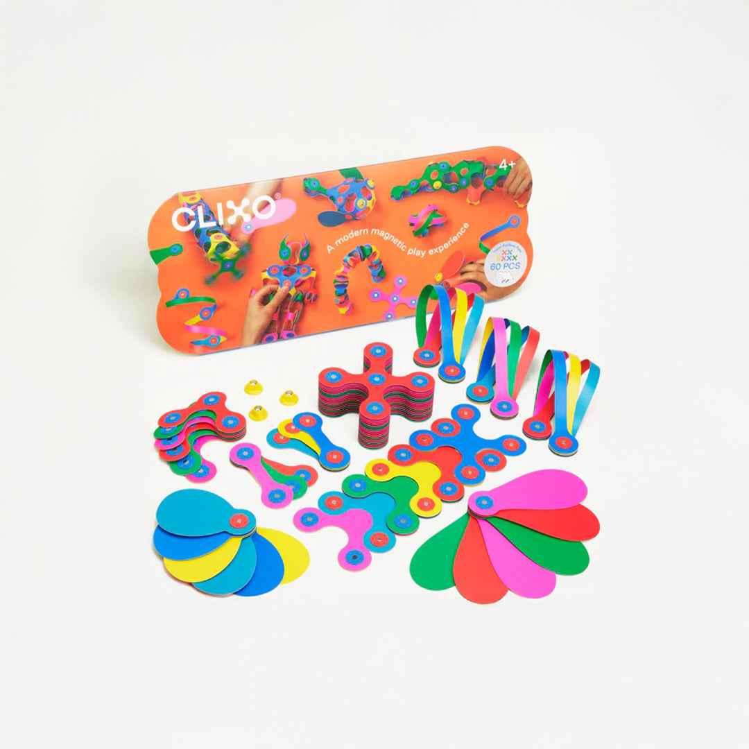 Clixo Super Rainbow Pack 60-Piece Magnetic Building Set (Copy)
