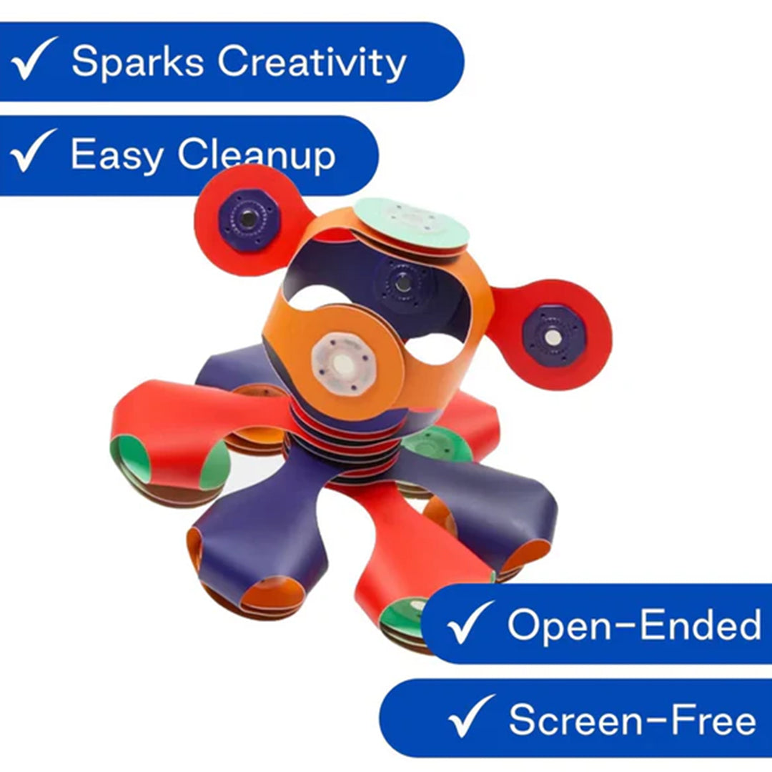 Non-toxic toys flexible geometric space theme construction kit for advanced educational toys UAE.
