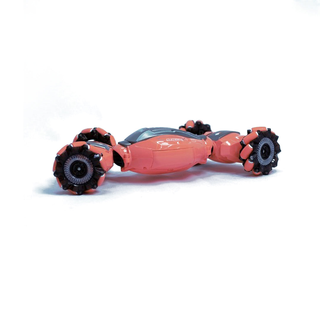 Close-up of the Remote Control 360° Drift Car performing a drift