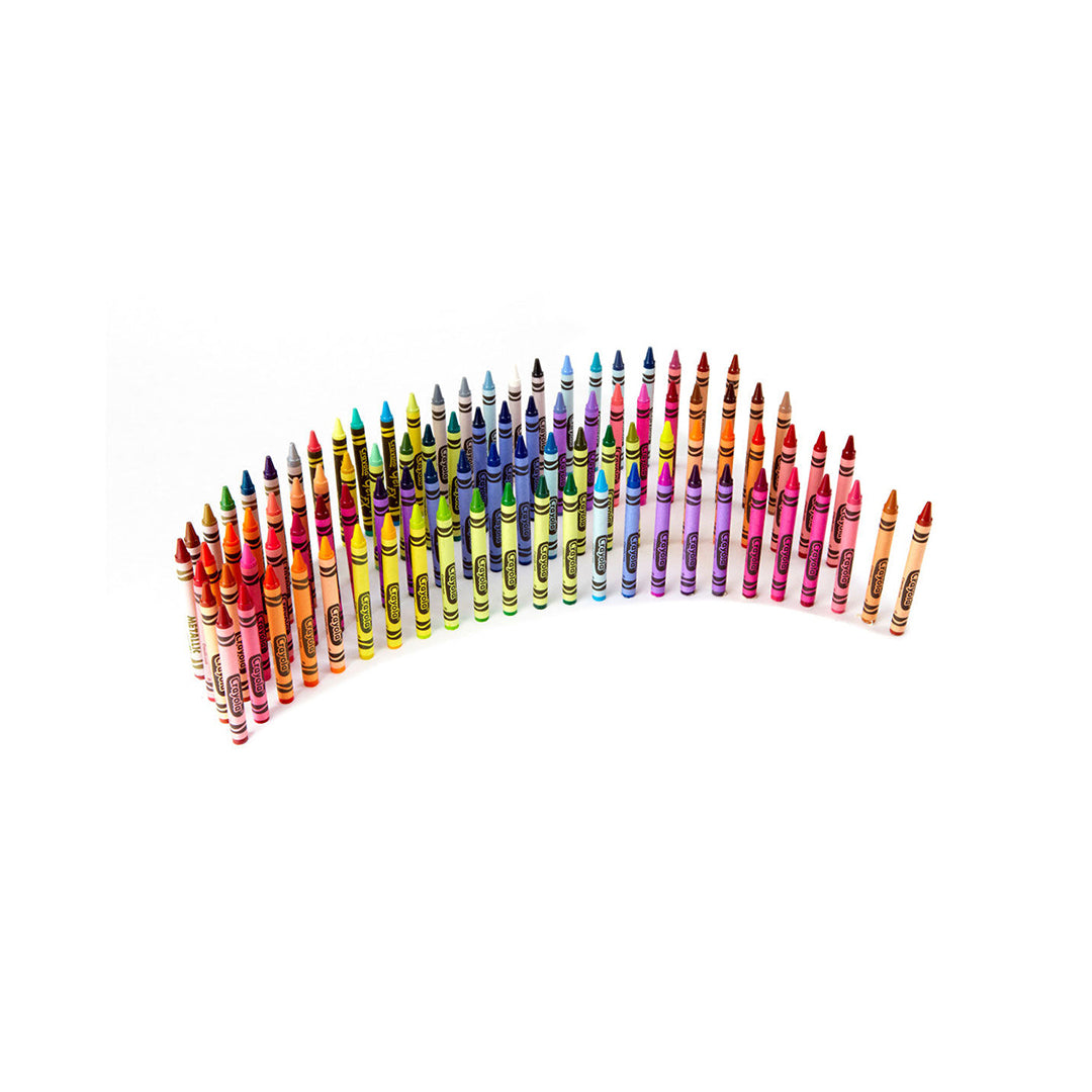 Crayola 96 Count Crayons | Crayon Set with Sharpener | Educational Toys for Kids - Toyspry