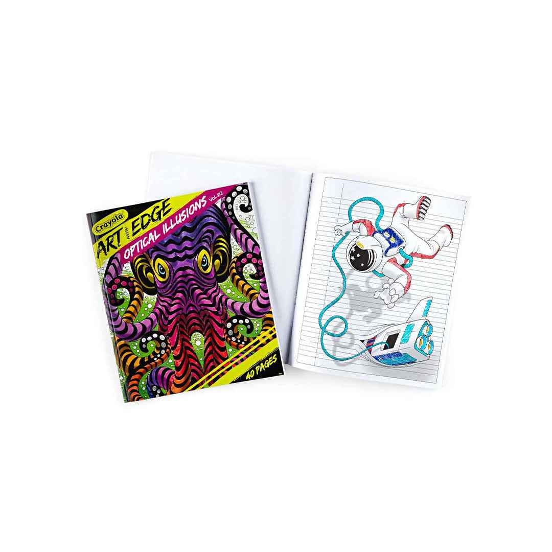 Crayola Art With Edge Optical Illusions Coloring Book - Toyspry