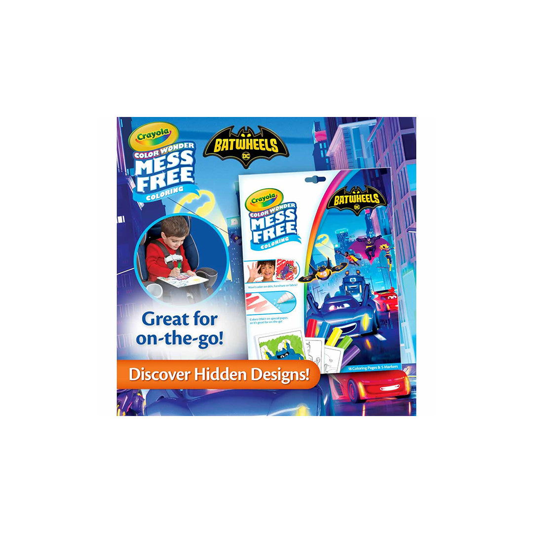 Crayola Batwheels Color Wonder Activity Set | Batman Mess Free Coloring for Kids