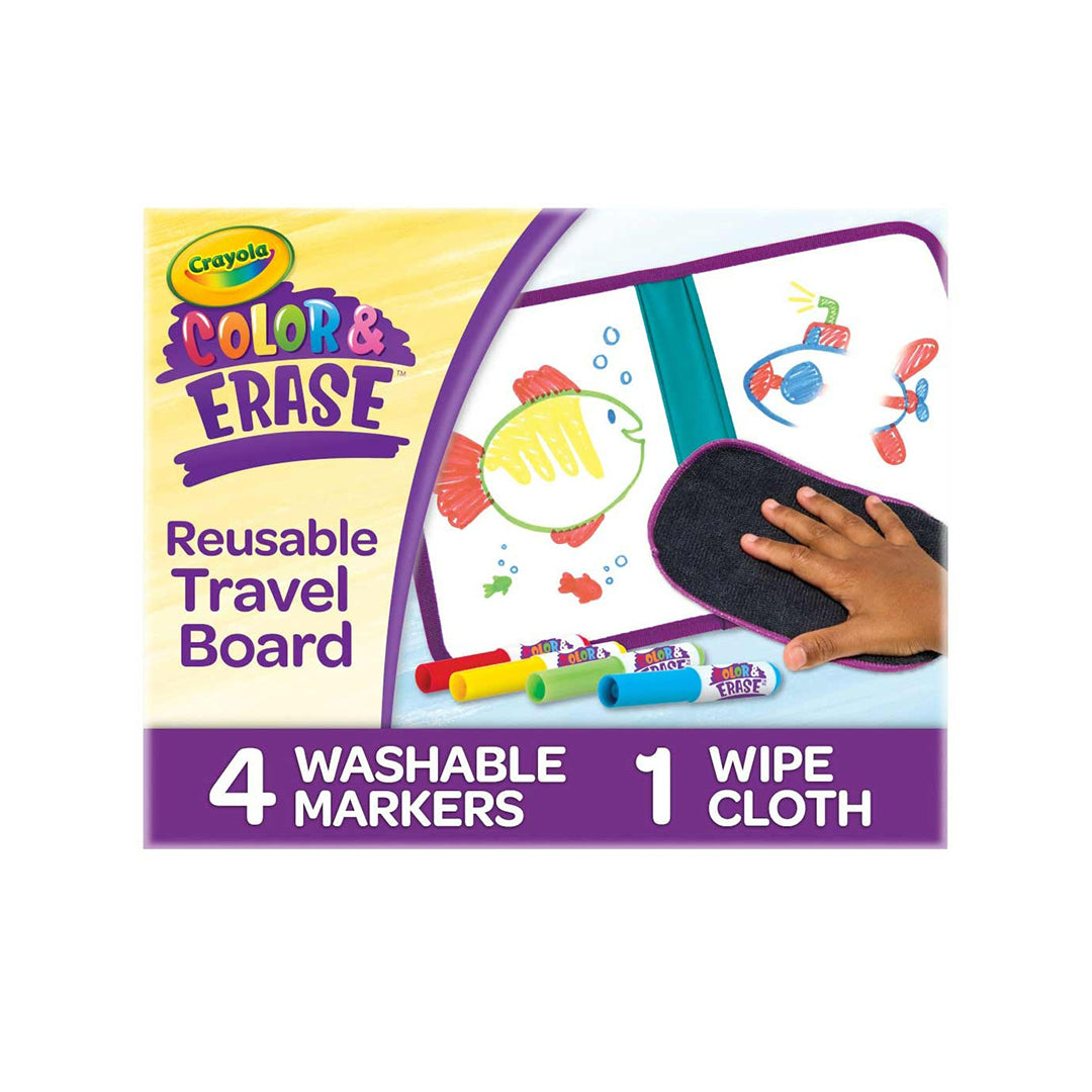 Crayola Color & Erase Drawing Board | Portable Travel Coloring Kit