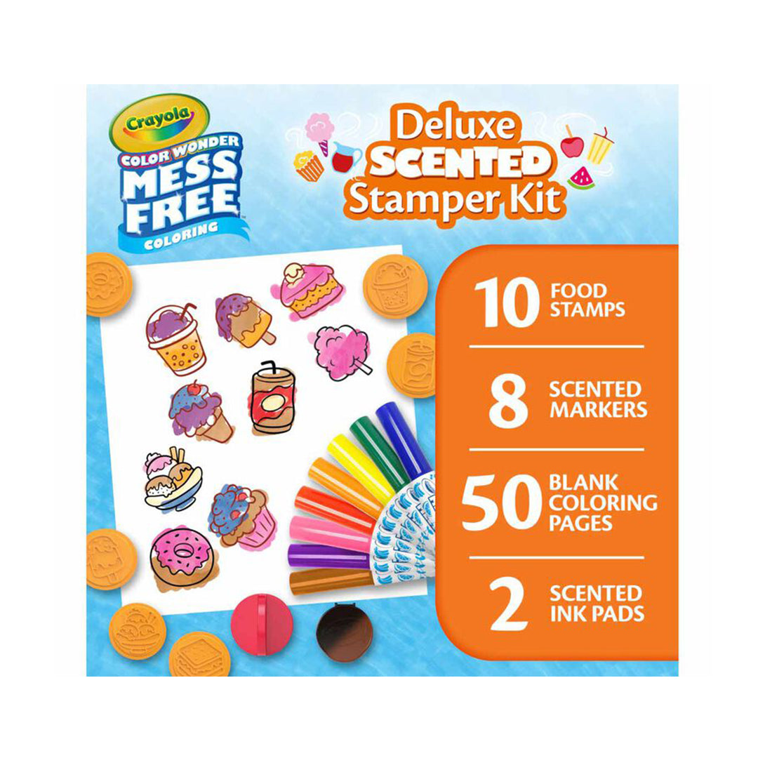 Crayola Color Wonder Deluxe Scented Stamper Kit | Mess-Free Coloring & Scented Markers