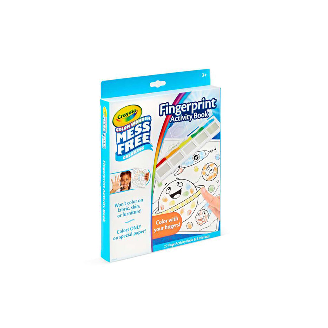Crayola Color Wonder Fingerprint Activity Book | Mess-Free Fingerprint Painting Kit