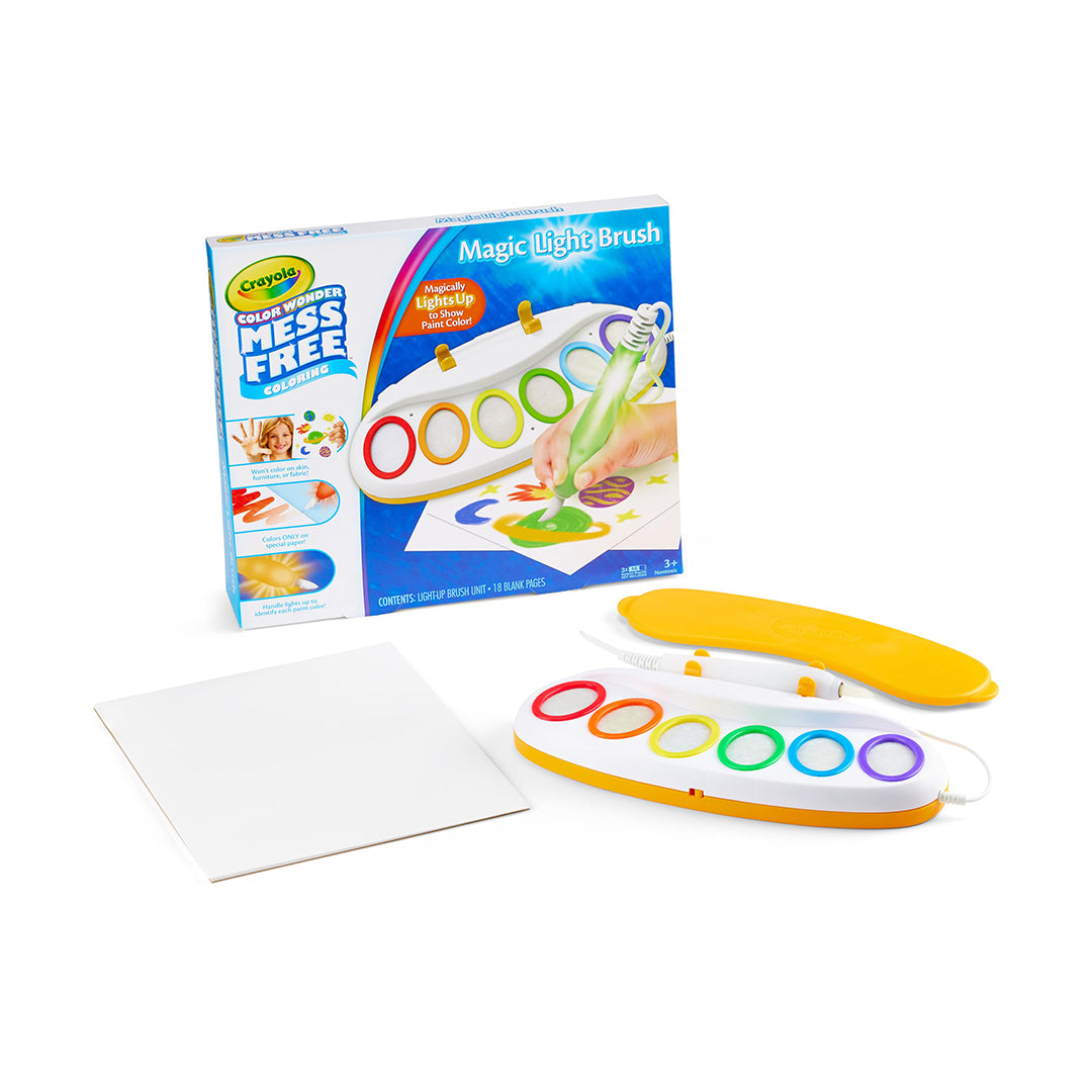 Crayola Color Wonder Magic Light Brush Kit | Mess-Free Painting & Sensory Toy - Toyspry