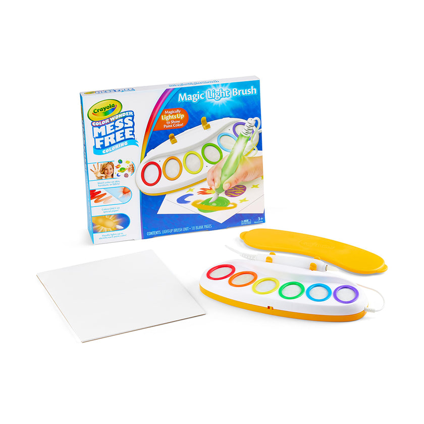 Crayola Color Wonder Magic Light Brush Kit | Mess-Free Painting & Sensory Toy