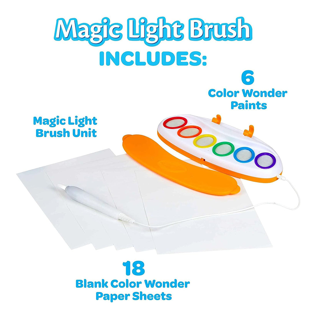 Crayola Color Wonder Magic Light Brush Kit | Mess-Free Painting & Sensory Toy - Toyspry