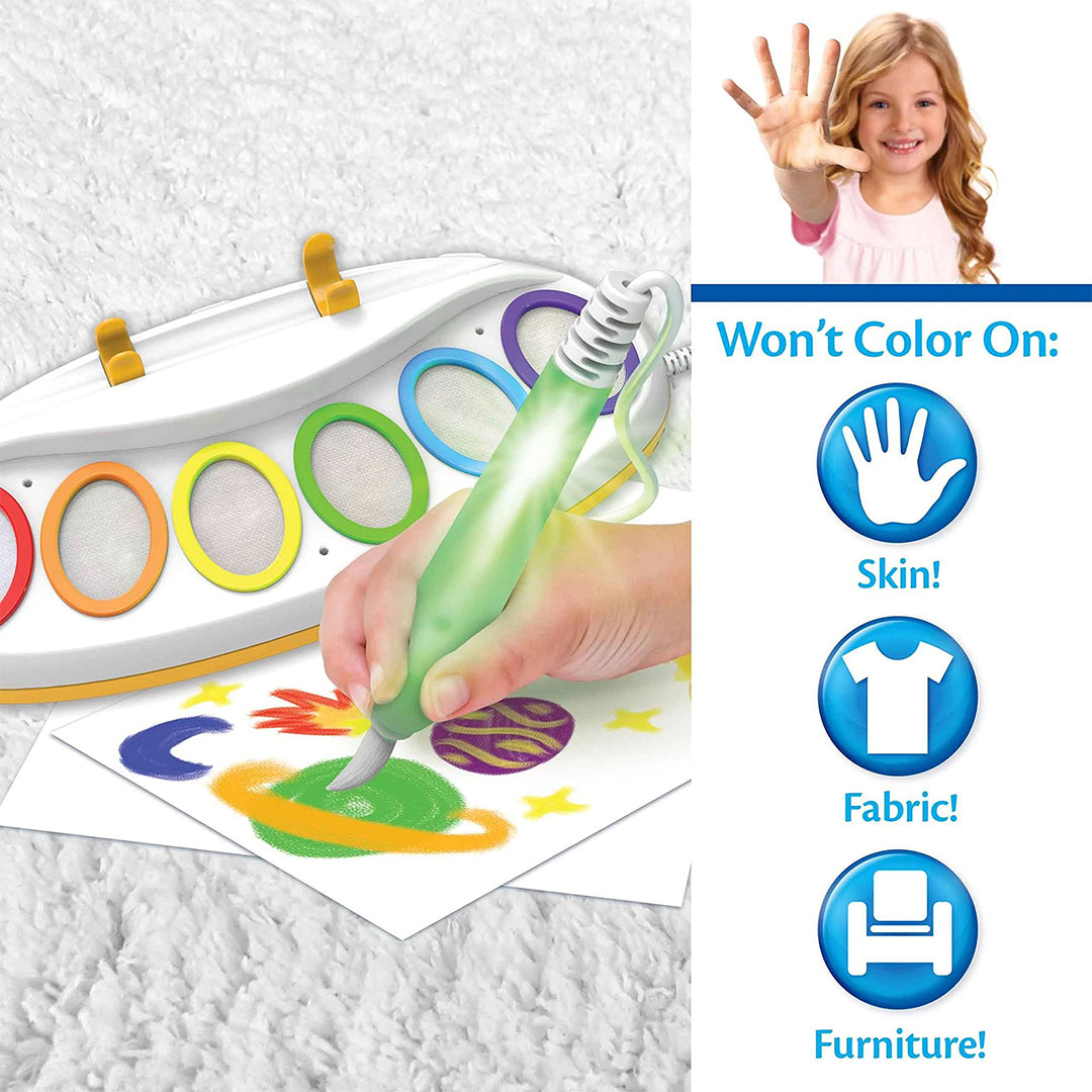Kids Mess-Free Painting Kit Highlighting its Interactive Light-Up Feature