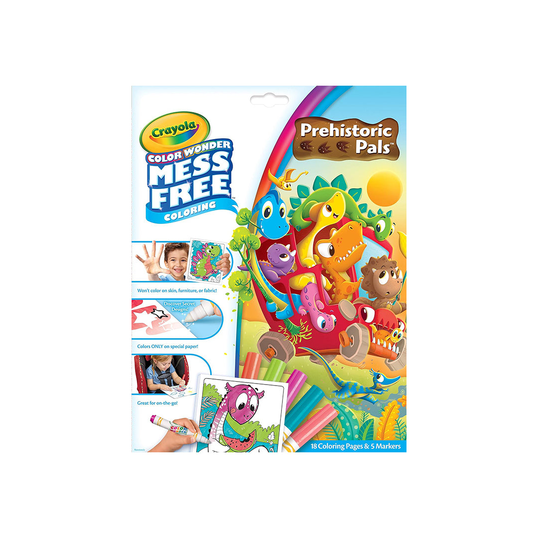 Crayola Color Wonder Prehistoric Pals | Mess-Free Dinosaur Coloring Book for Kids