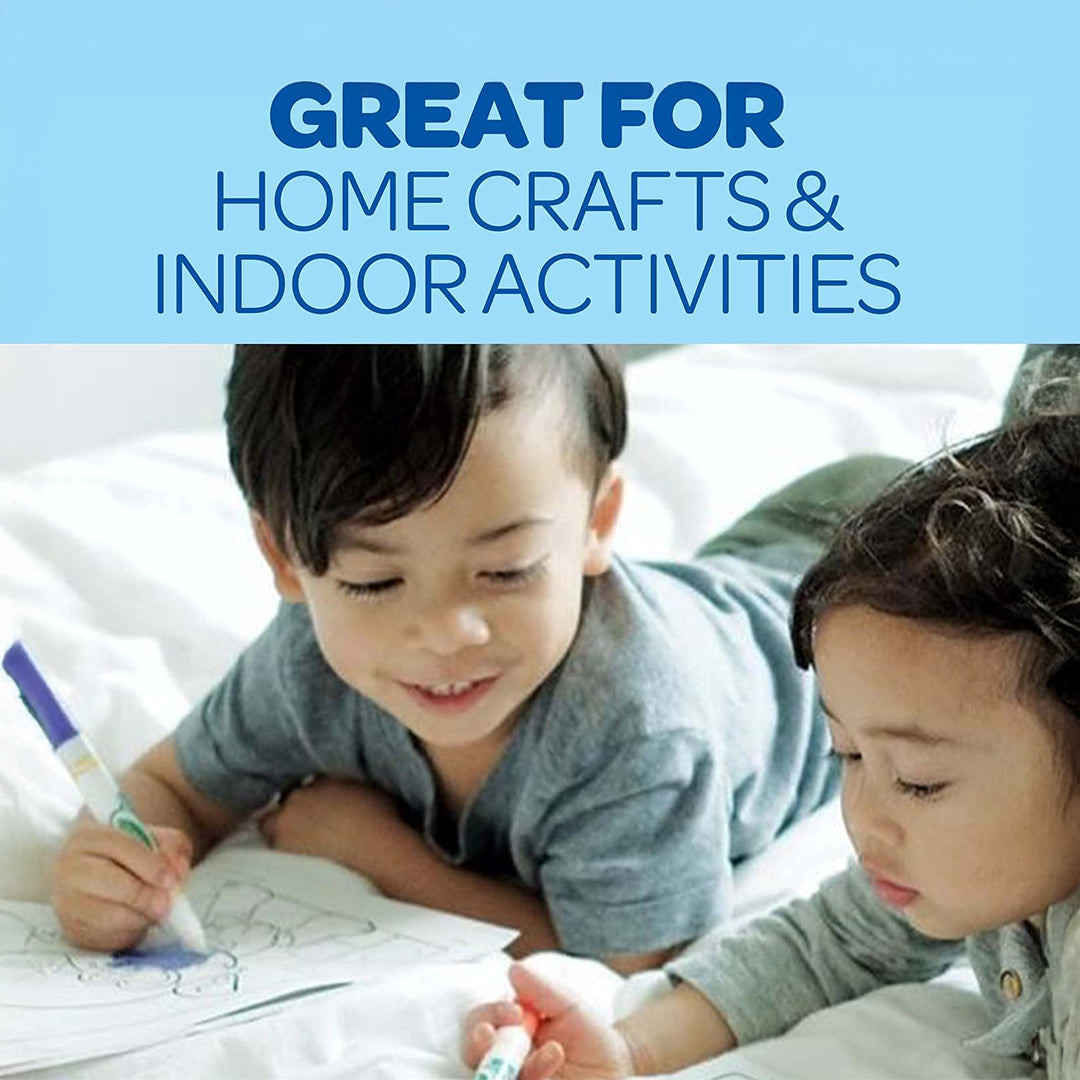 Child Coloring a Dinosaur with a Mess-Free Color Wonder Marker
