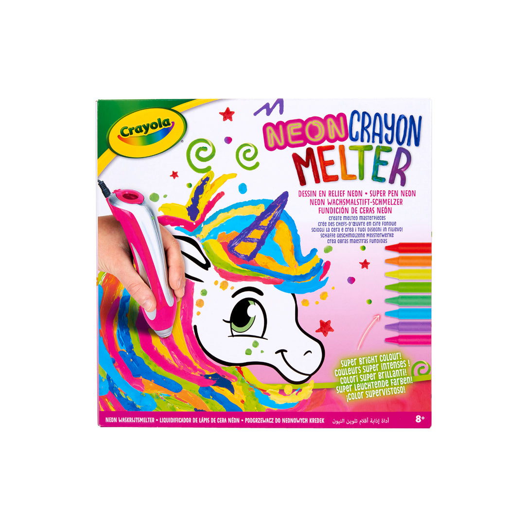 Crayola Unicorn Style Neon Crayon Melter craft kit in its box
