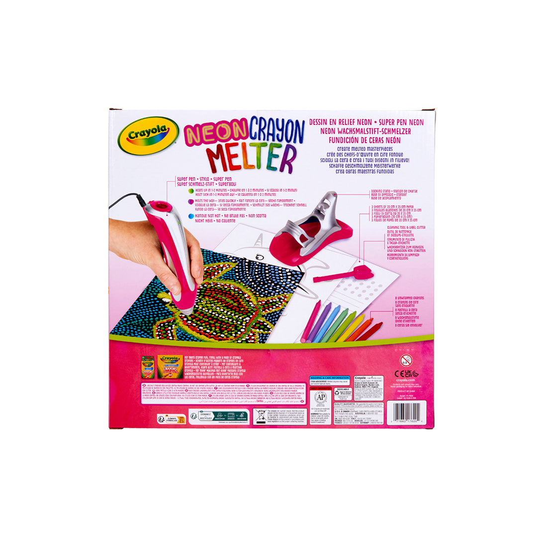 Crayola Unicorn Style Neon Crayon Melter craft kit in its box
