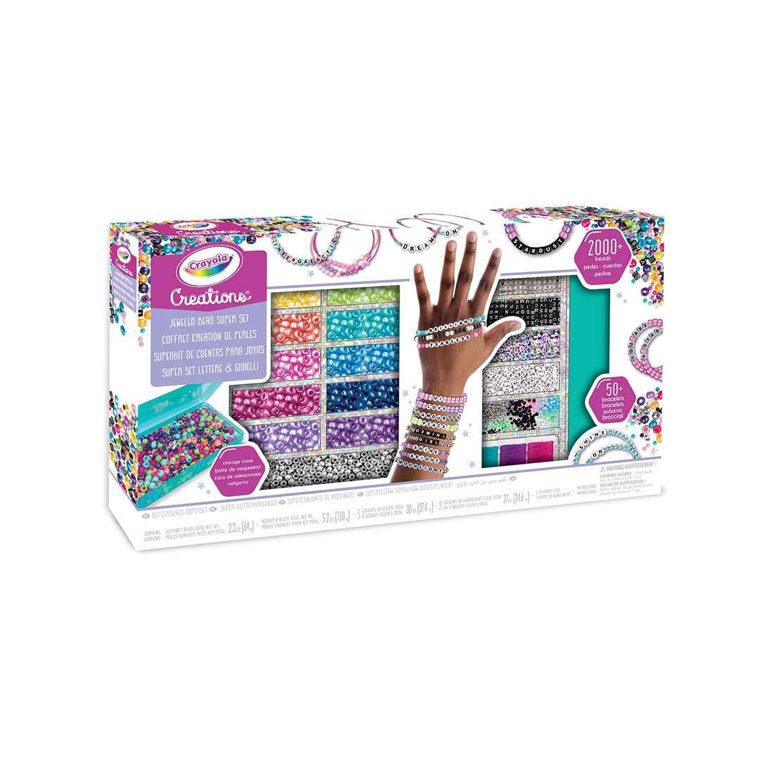 Crayola Creations Bracelet Making Kit (2000+ Beads) - Toyspry