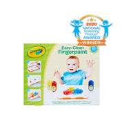 Crayola Easy-Clean Finger Paint Station | Mess-Free Washable Paint Set for Toddlers