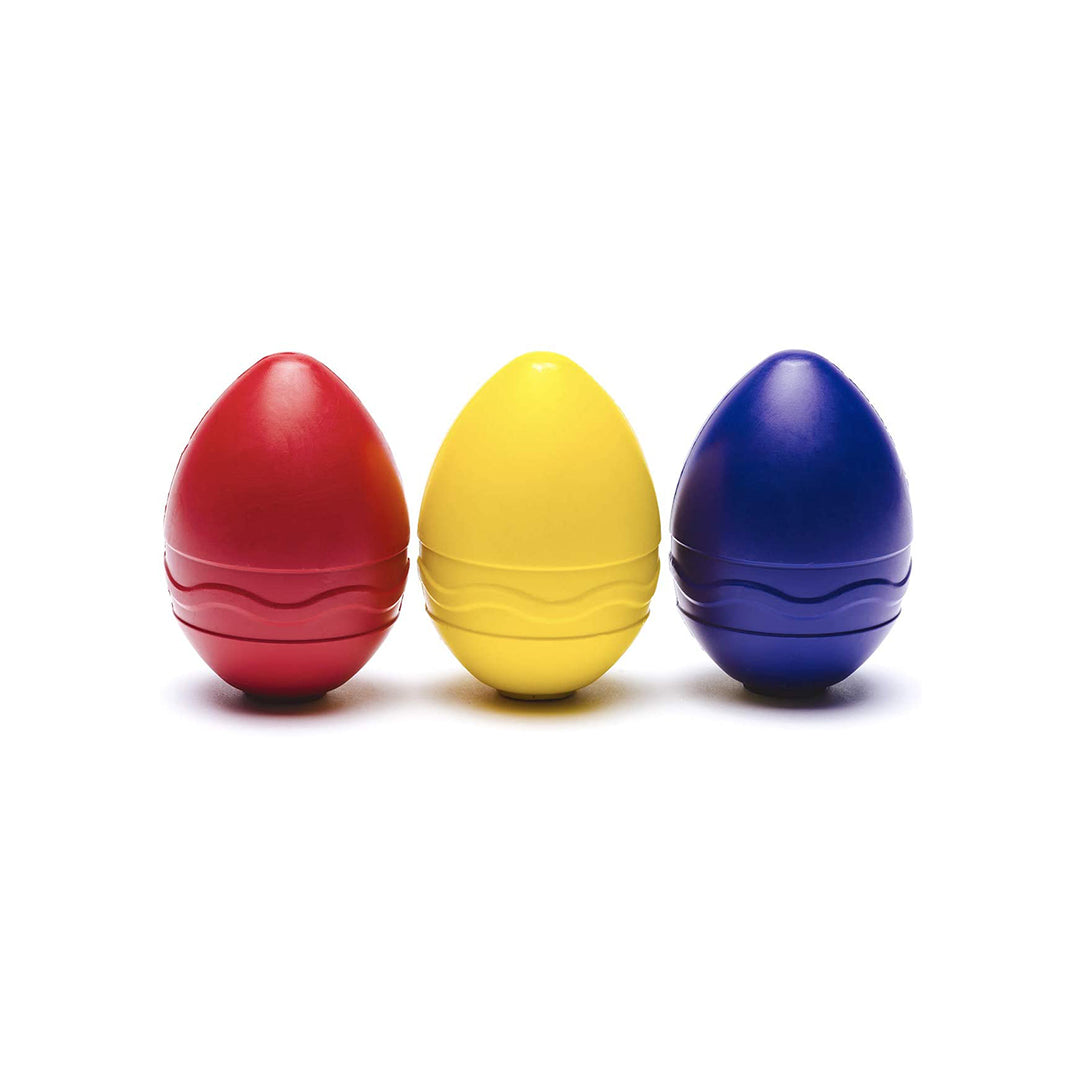 Toddler Holding the Ergonomic Egg-Shaped Palm Grip Crayons
