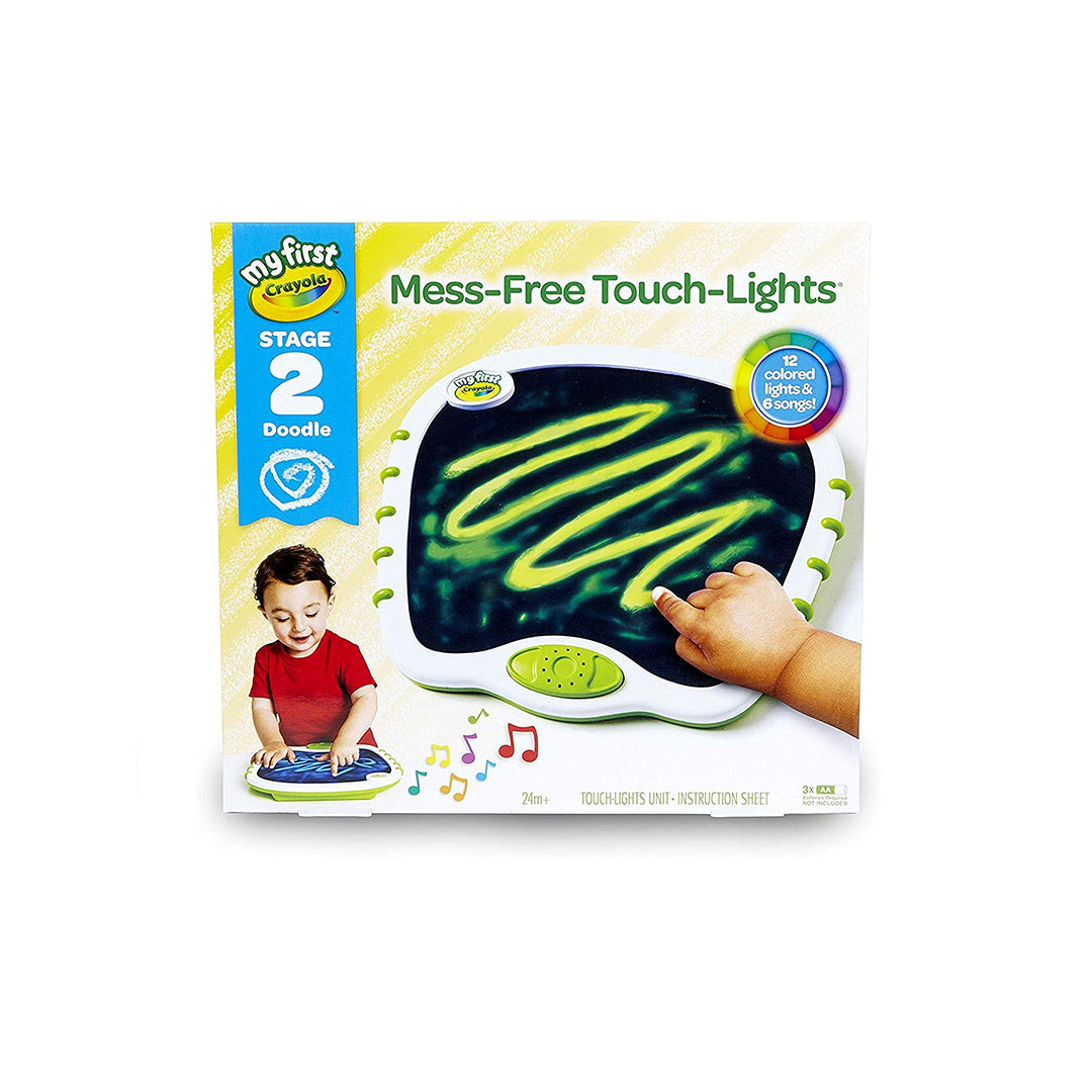 Crayola My First Touch Lites | Mess-Free Toddler Drawing Board & Sensory Toy