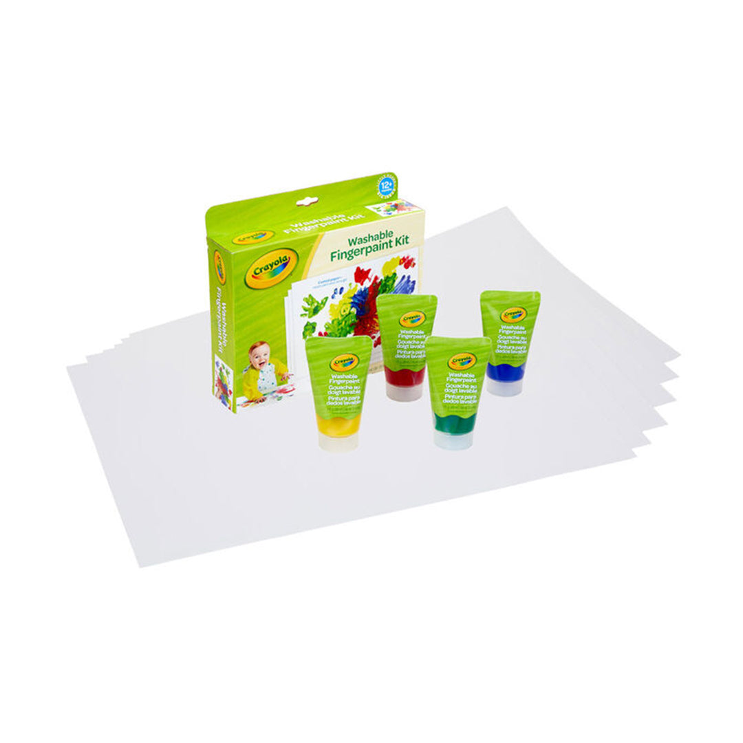 Crayola My First Washable Fingerpaint Kit | Toddler Art & Sensory Play Toy