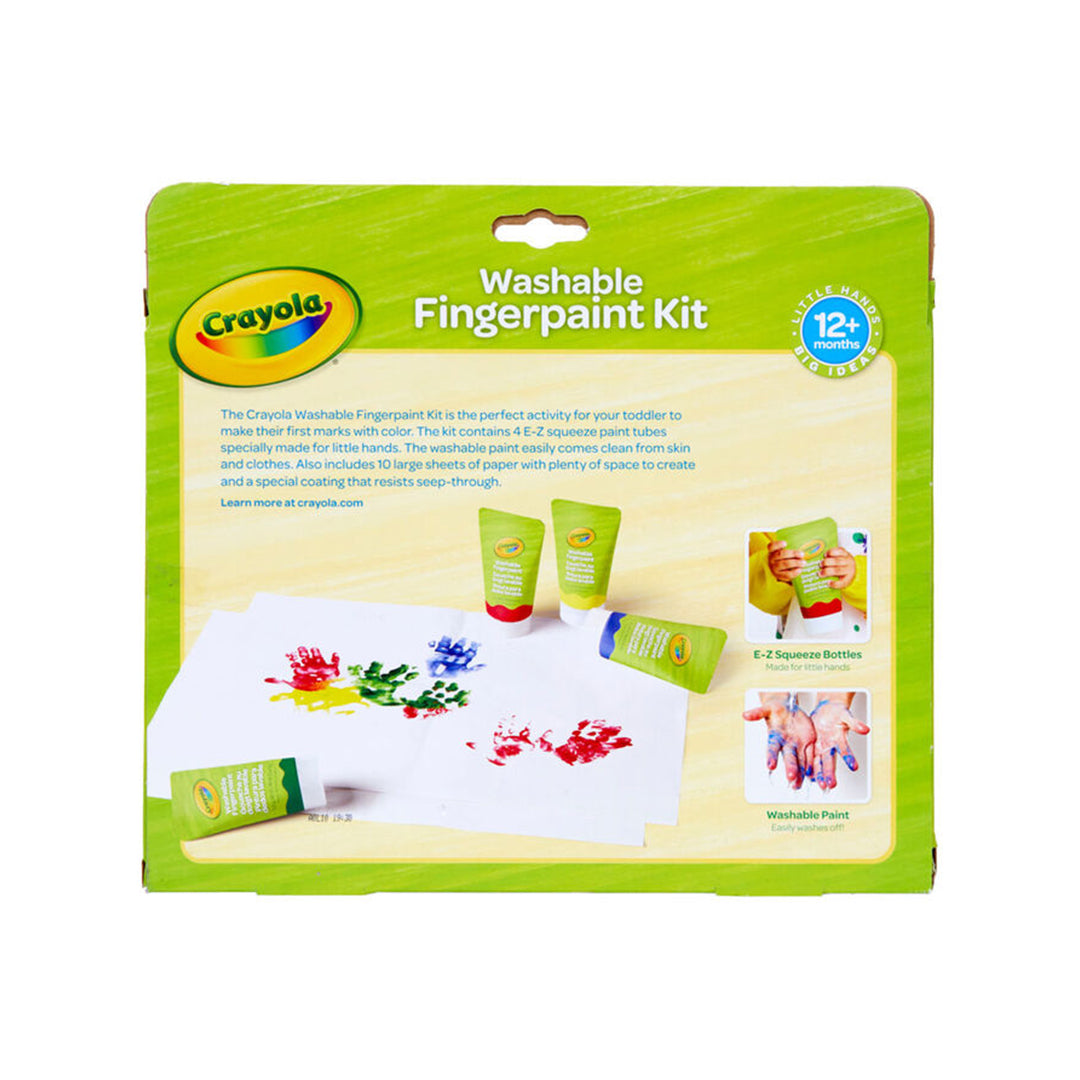 Crayola My First Washable Fingerpaint Kit | Toddler Art & Sensory Play Toy