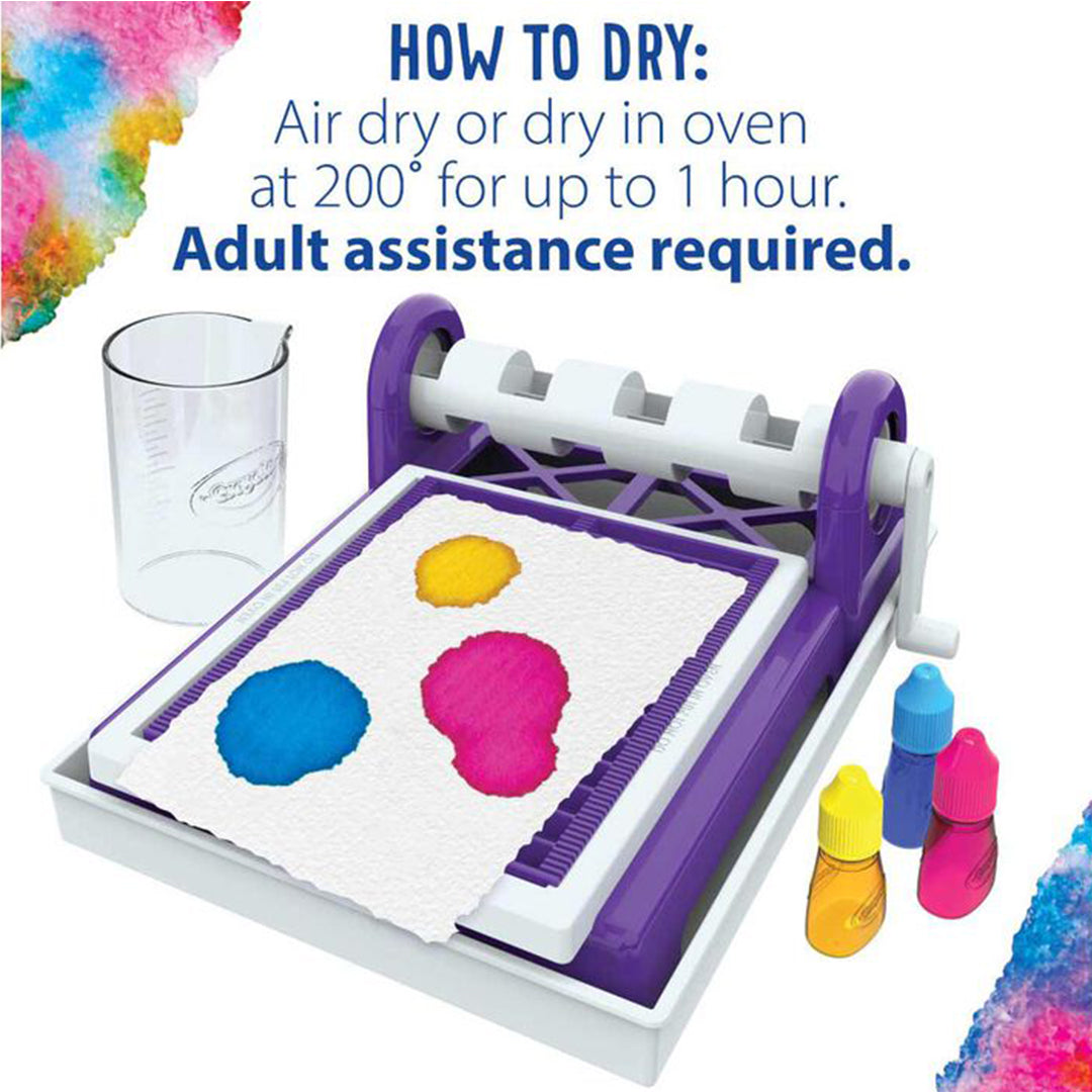 Crayola Paper Flower Science Kit box with all the components
