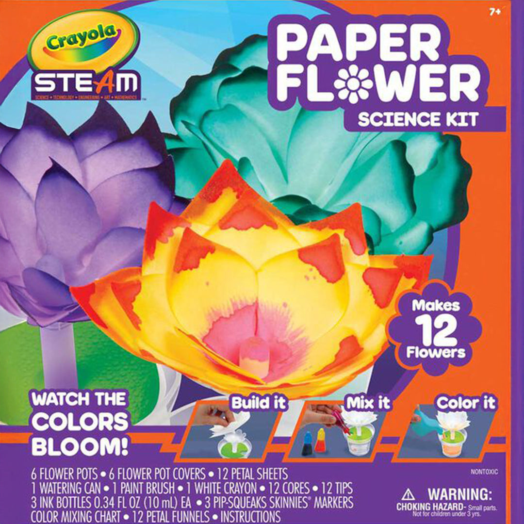 Crayola Paper Flower Science Kit box