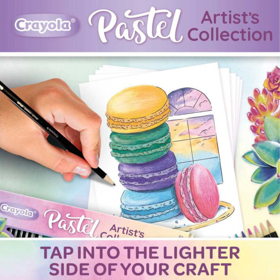 Crayola Pastel Colouring Kit | 50-Piece Art Set for Kids - Toyspry