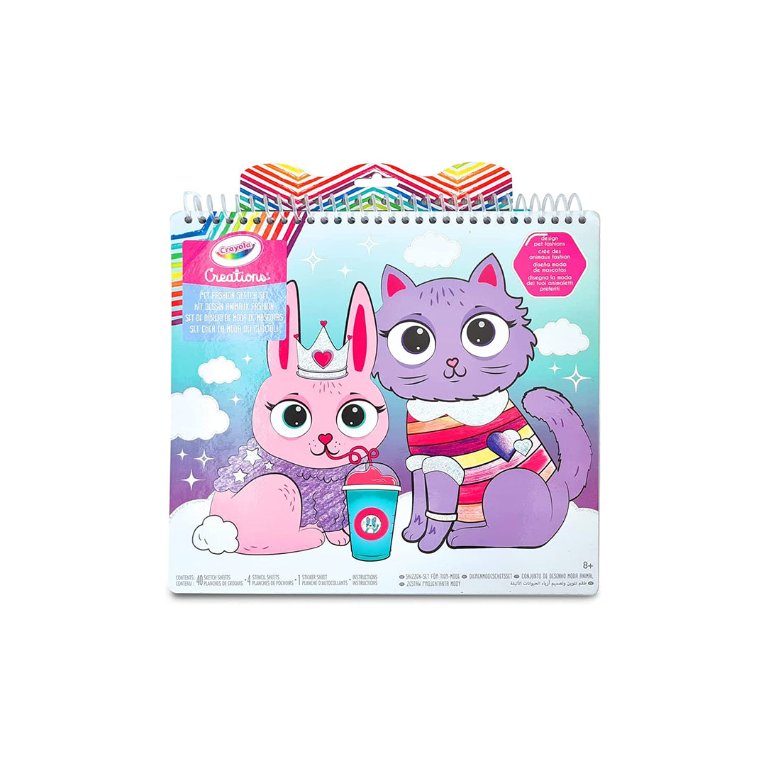 Crayola Pets Fashion Sketch Set | Pet Design Art Kit