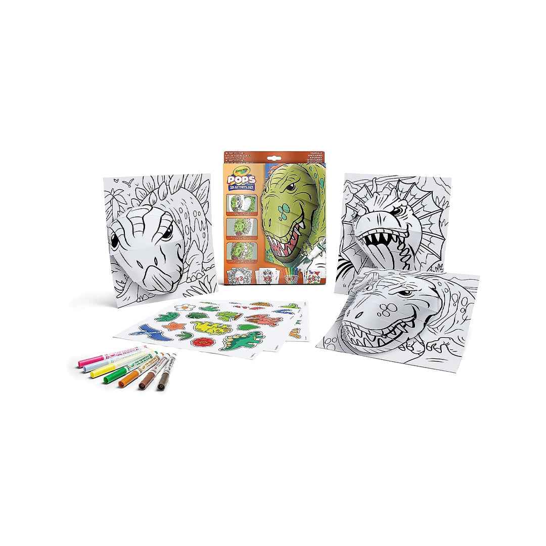 Crayola Pops 3D Colouring Kit - Dinosaurs