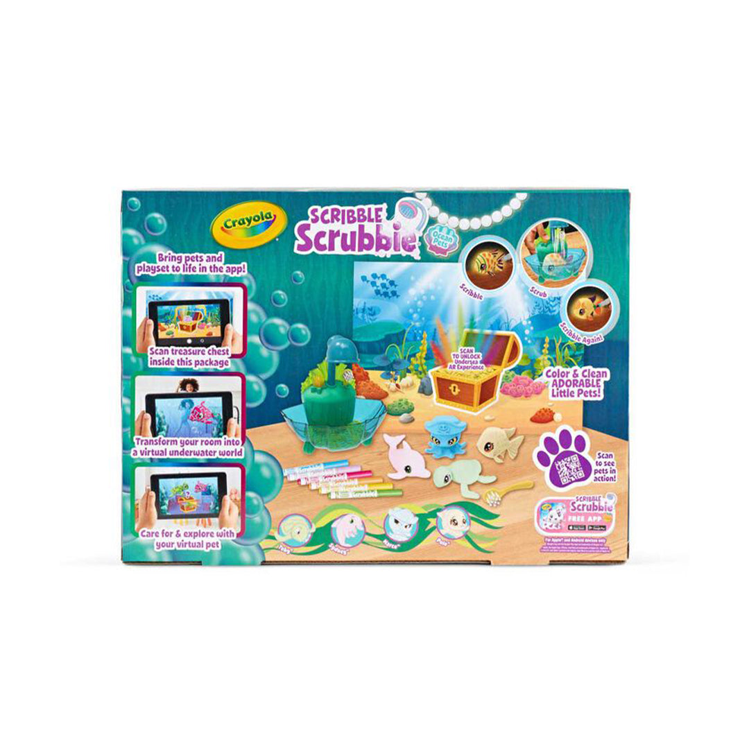 Crayola Scribble Scrubbie Glow Lagoon Pets Playset - Toyspry