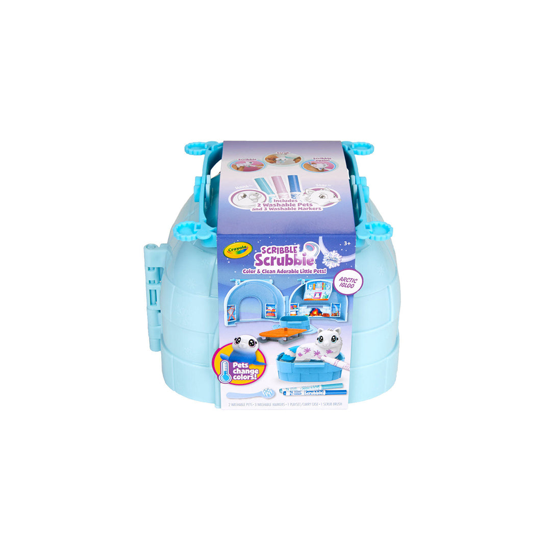Crayola Scribble Scrubbie Arctic Igloo Playset in its box
