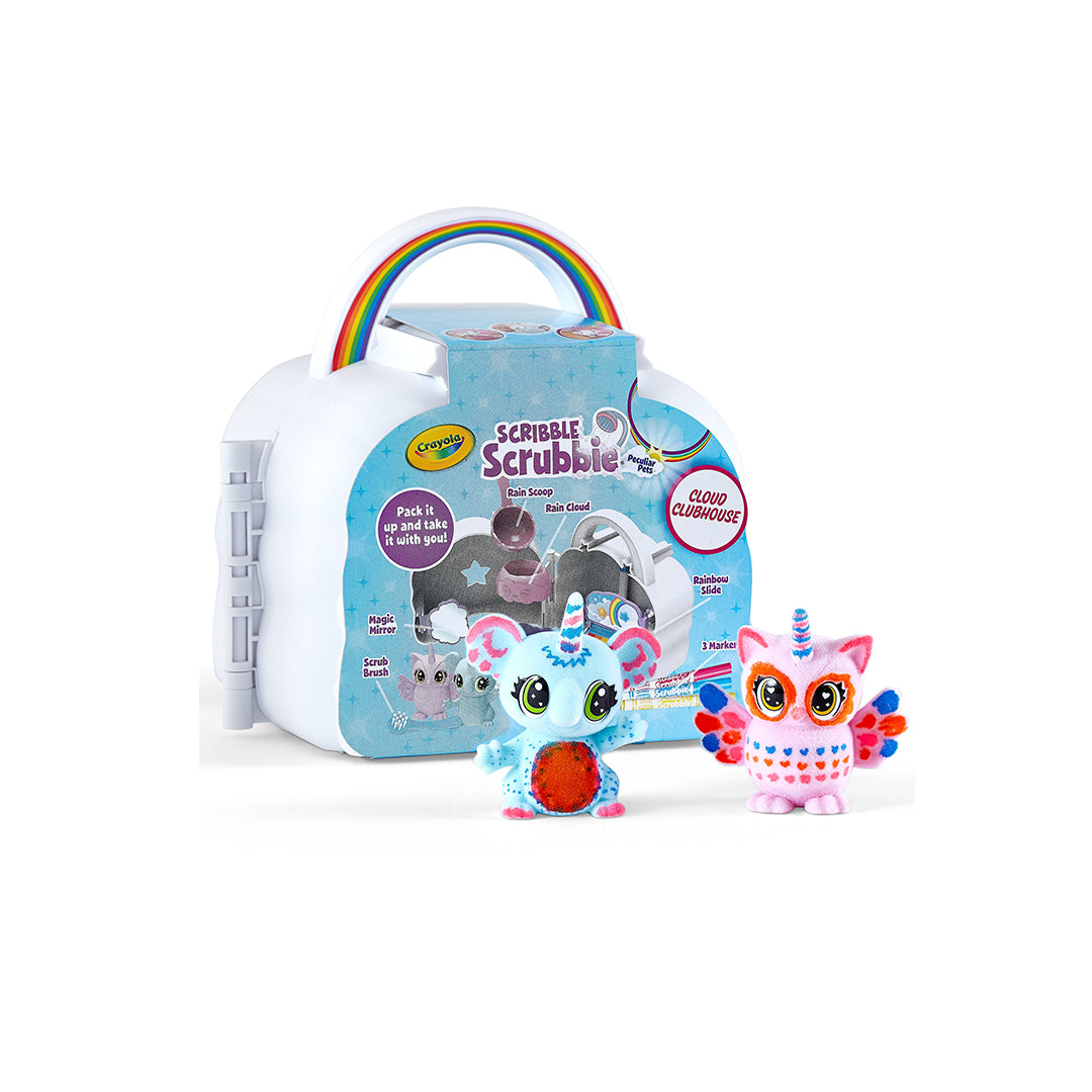 The Rainbow playset with the pets and accessories inside

