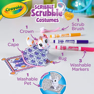 Crayola Scribble Scrubbie Pets Mermaid Playset | Washable Mermaid Toy