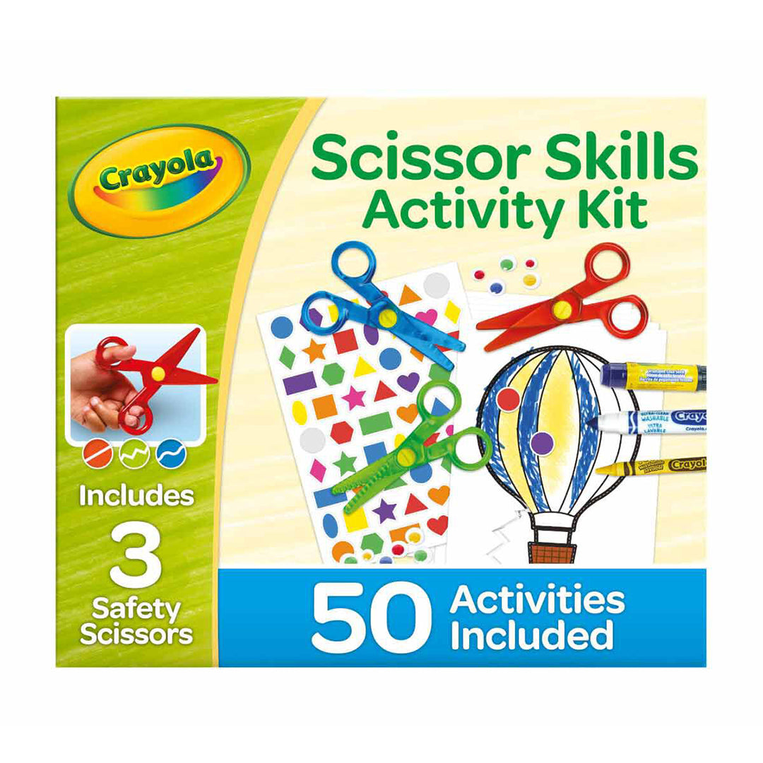 Crayola Toddler Scissor Skills Activity Kit | Safety Scissors, Crayons, Markers & Pad for Kids