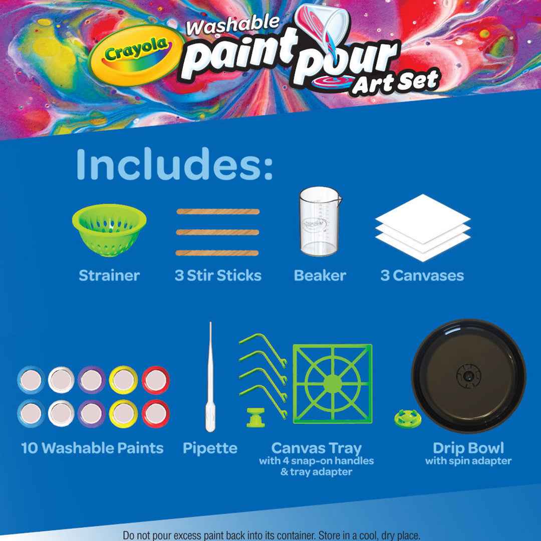 Crayola Washable Less-Mess Paint Set - Toyspry