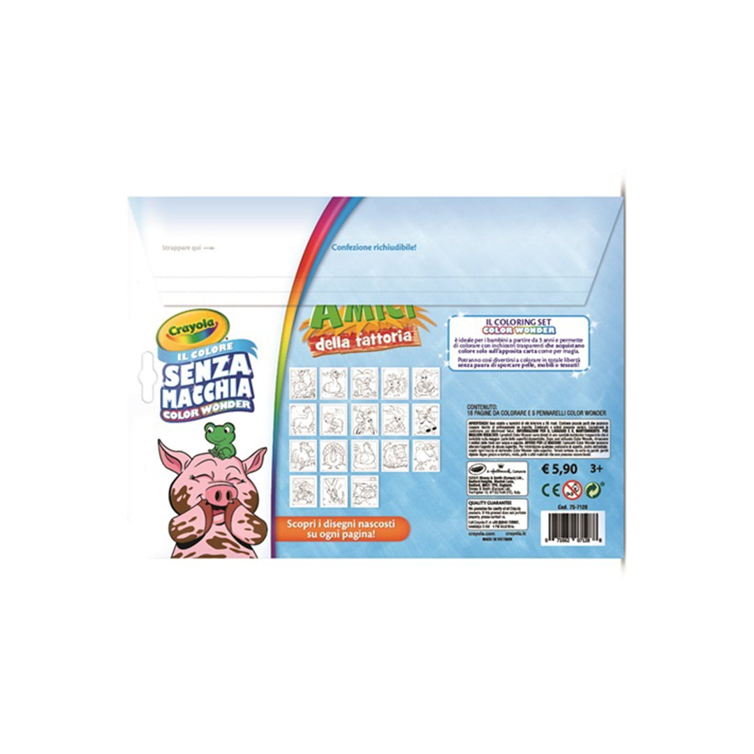 Crayola Wonder Set Animal Friends | Mess-Free Coloring Book for Kids & Toddlers