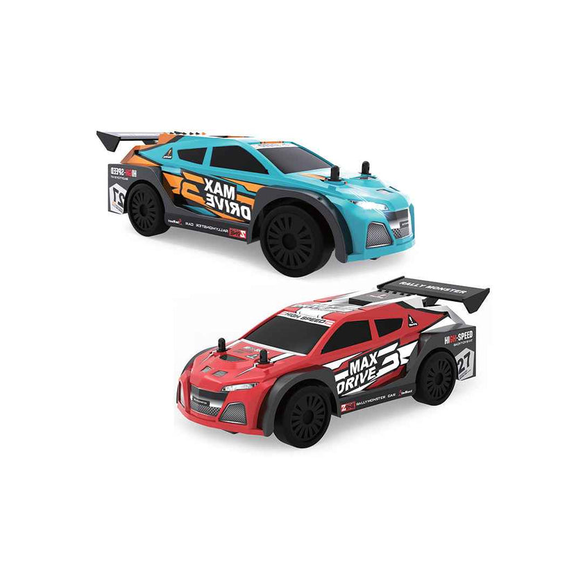 D-Power Rally Monster RC Car Twin Pack – Set of 2 High-Speed Racing Cars