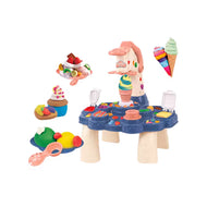 DIY Colorful Making Table Playdough Tool with Clay - Ice Cream Toy for Kids