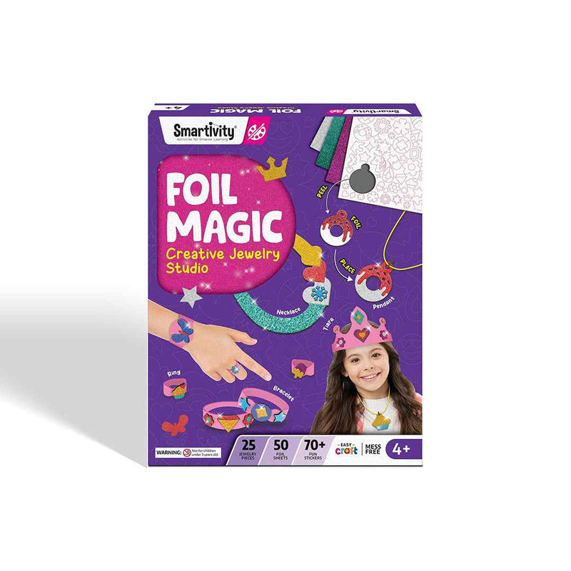 Smartivity Foil Magic - Mess-Free DIY Jewelry Making Kit (4Y+)
