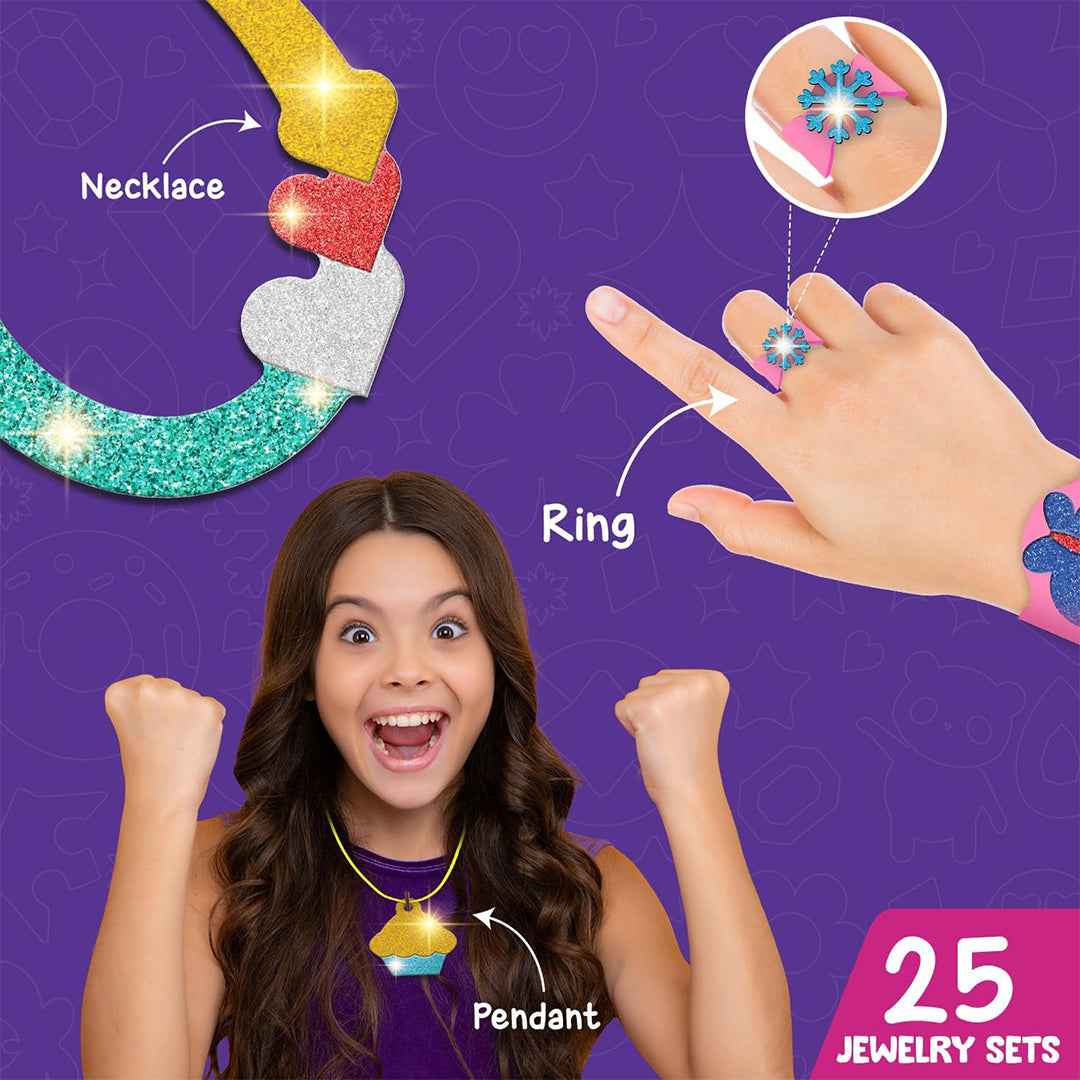Smartivity Foil Magic - Mess-Free DIY Jewelry Making Kit (4Y+) - Toyspry