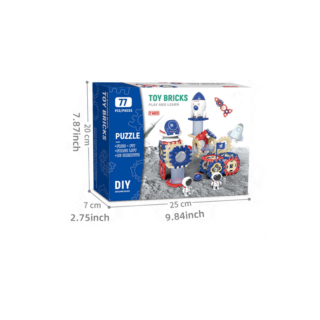 77-Piece DIY Space Construction Blocks Set