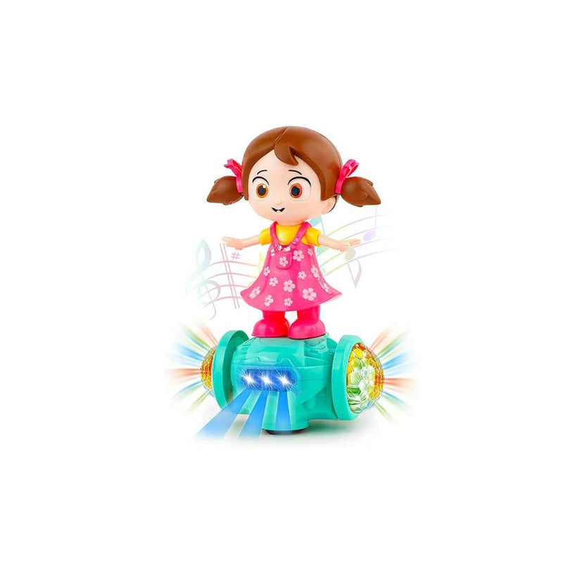 360° Rotating Musical Dancing Doll with Flashing Lights
