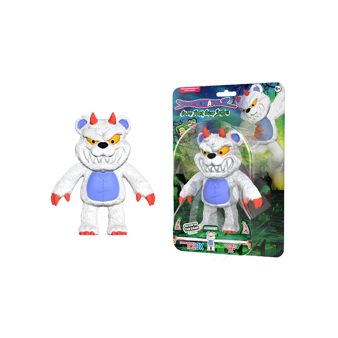 Stretchapalz Glow-in-the-Dark Glohype Monster - 14cm Stretchable Plush Toy
