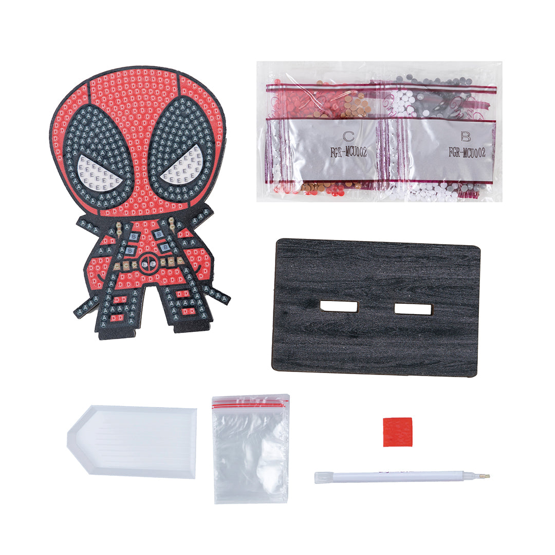 Deadpool Crystal Art Buddy - Marvel Diamond Painting Craft Kit