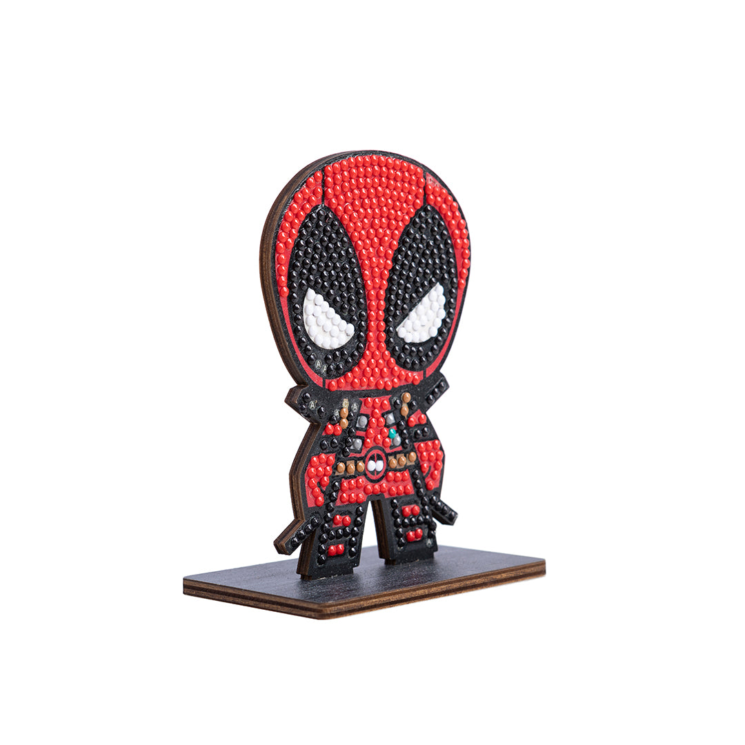 Deadpool Crystal Art Buddy on display stand