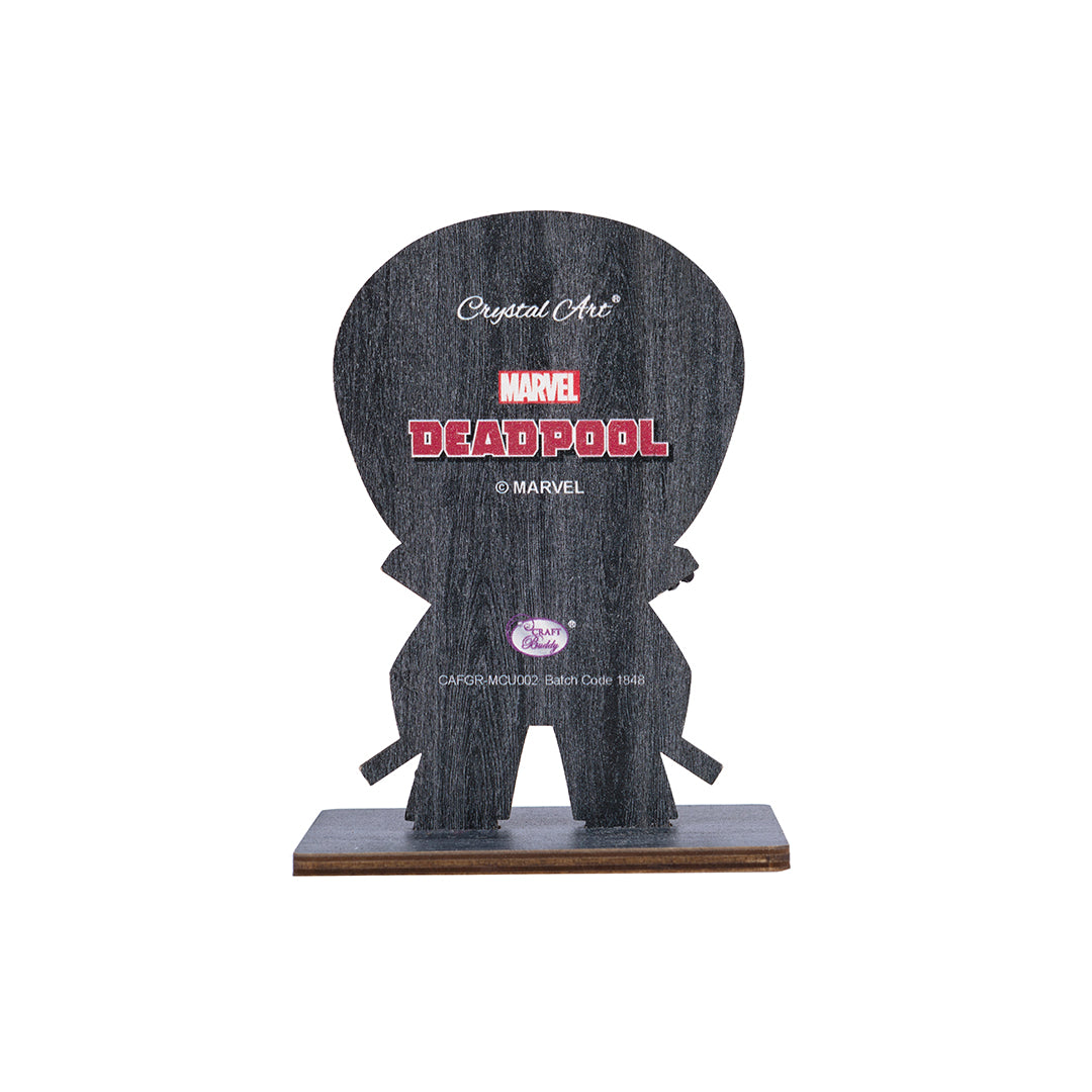Deadpool Crystal Art Buddy on display stand