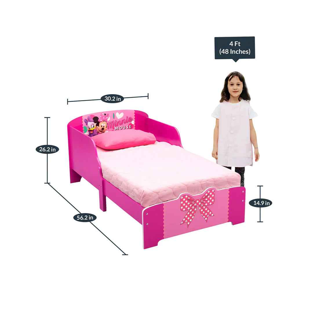 Delta Children Minnie Mouse - Wooden Toddler Bed