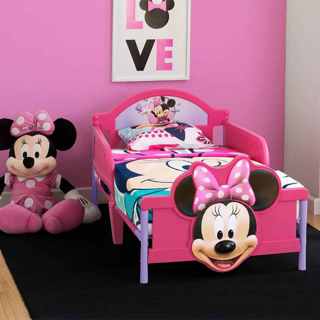 Delta Children Minnie Mouse 3D - Toddler Bed - Toyspry