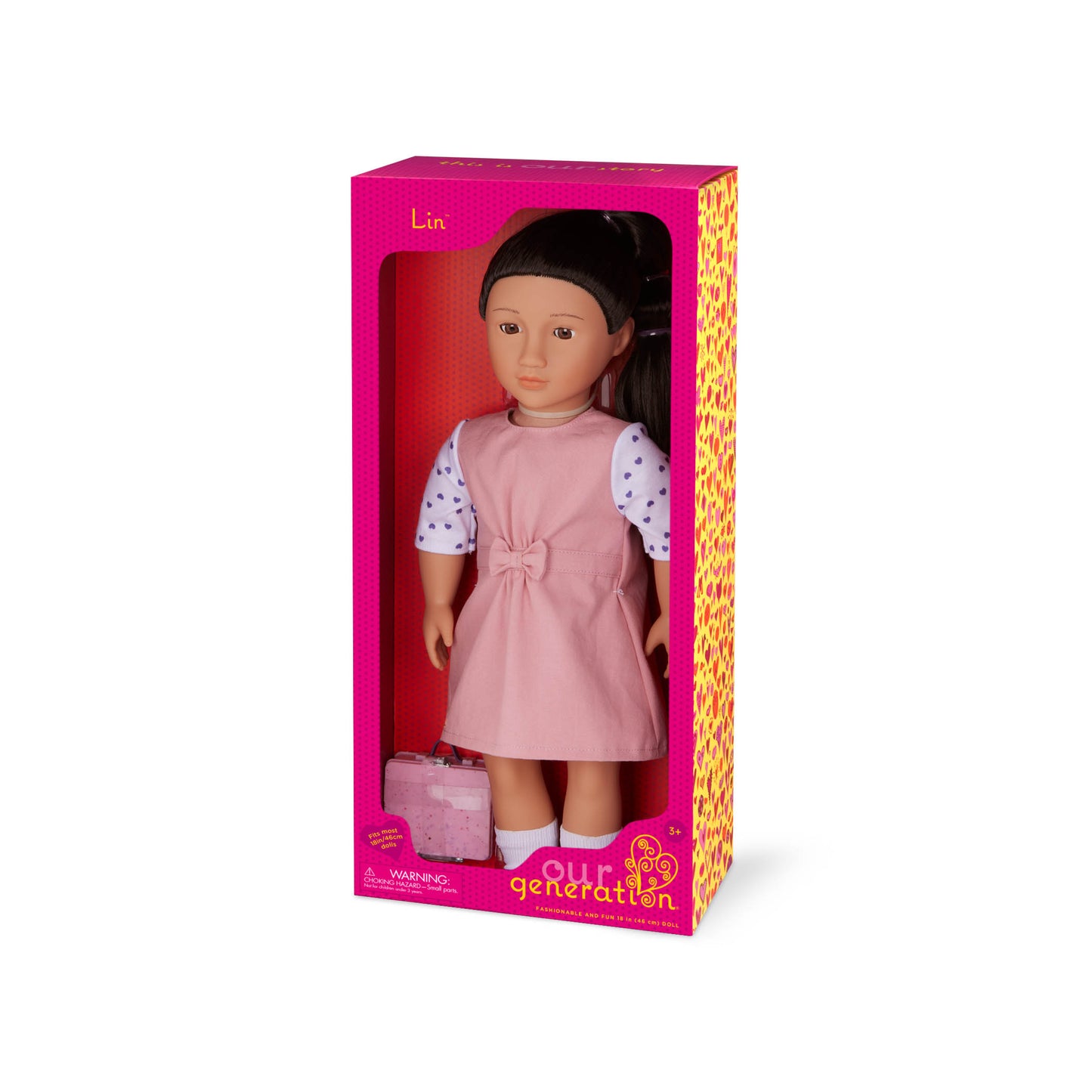 Our Generation Lin Deluxe School Doll with packaging