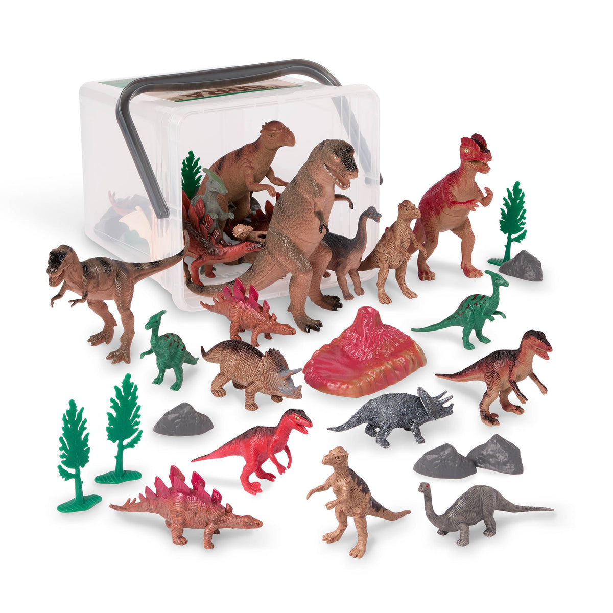 Terra Prehistoric Dinosaurs - 60-Piece Miniature Toy Set