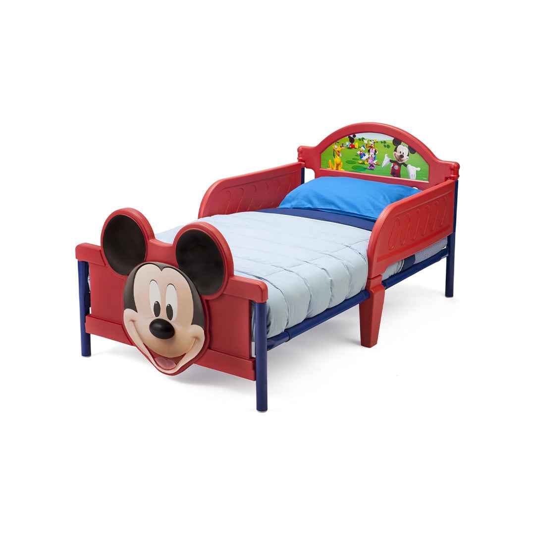 Delta Children Mickey Mouse 3D - Plastic Toddler Bed - Toyspry